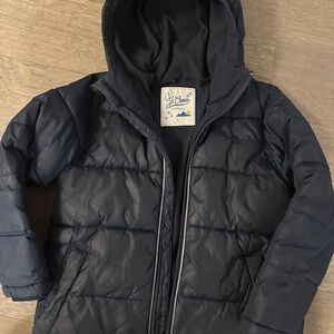 J. Crew Kids Navy Puffer Coat